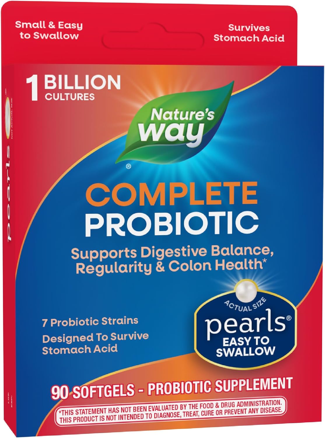Enzymatic Therapy Probiotic Pearls Acidophilus 90 Softgels