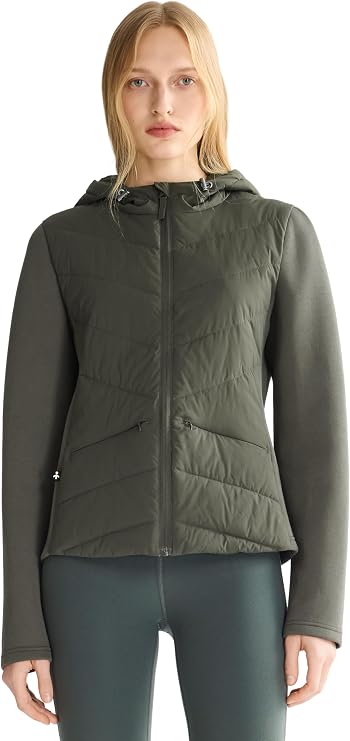 Orolay Women's Lightweight Hooded Quilted Puffer Jacket, Spring Fall Coat
