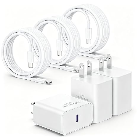 35W iPhone 17 Air 16 15 Pro Max Charger Fast Charging 6FT/10 FT/10FT,Super Fast USB C Charger Block with Extra Long Type C Charger Cable,PD Quick Adapter 3.0 for iPhone 17 16 15/17 16e 15Pro/16 Plus