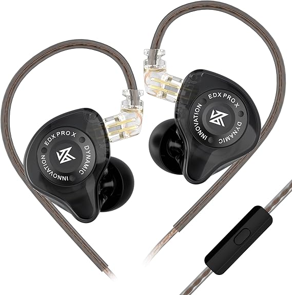 CCA KZ EDX Pro X kulak kulaklık, HiFi IEM kulaklık, derin bas ses kulak monitörü ayrılabilir kablo ile, Audiophile Dj şarkıcılar için
