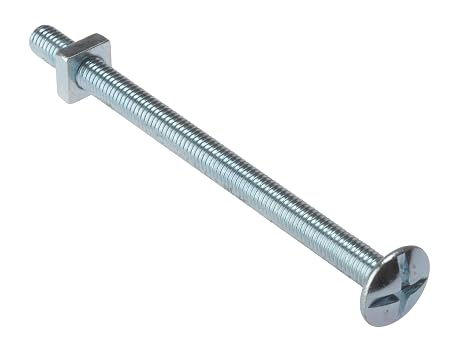 Forgefix RBN620M Roofing Bolts and Square Nuts - Zinc Plated