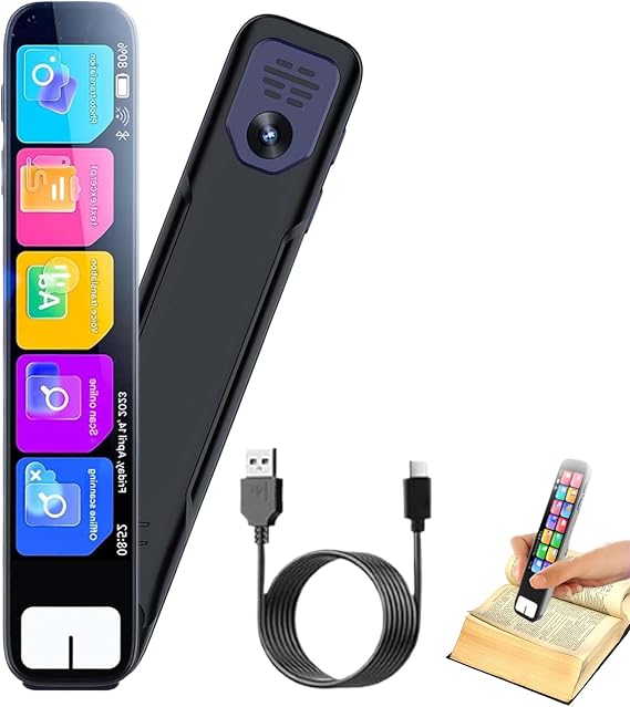 Pen GPT - PenGpt, Chatgpt AI Pen, 0.5s Fast Identification, Offline Translation (150+ Languages), Instant AI Answers 99% Accuracy, with HD Touchscreen (Black)