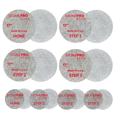 StonePro Elite Diamond Impregnated Pads (7 inch Hone)