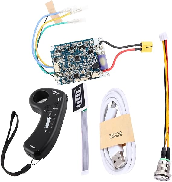 Electric Skateboard Controller, Single Drive ESC Replacement Mainboard with Remote Control for Longboard Skateboard