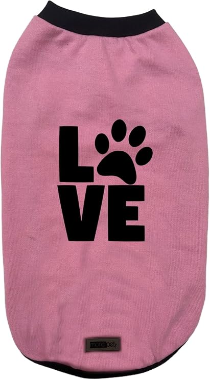 Yeni Sezon Köpek ve Kedi Kıyafeti - Pembe Love XS Beden