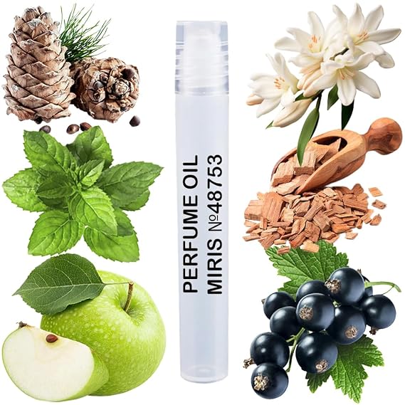 MIRIS No. 48753, Inspired by Authentic Night, Long-Lasting Perfume Oil for Women Roll-On, Rollerball 0.34 Fl Oz / 10 ml