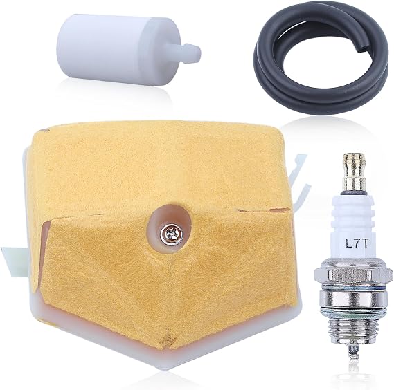 Adefol Chainsaw Air Filter Tune Up Kit for Husqvarna 55 51 55EPA Chainsaw, 51 Felt Air Filter + Fuel Filter + Fuel Line + Spark Plug Replacement Parts