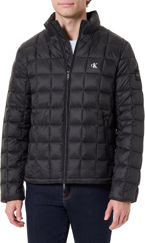 Calvin Klein Men's Ls Ultrltwt Nylon Quilited Puffe Lv04rg506g Jackets