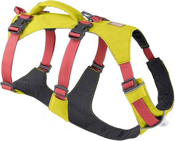 Ruffwear, Flagline Dog Body Harness, Lichen Green, Large/X-Large | Lightweight, Minimalist, Low Profile Fit, Debris-Resistant Liner, Handle for Lift and Assist, Three Leash Attachment Points