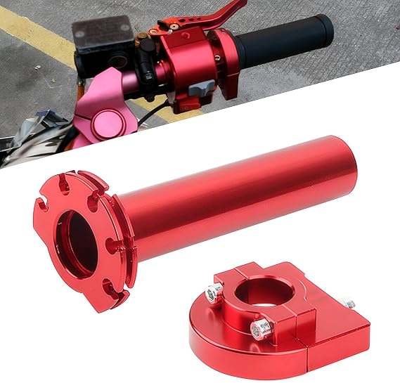 1 PC Motorcycle 7/8" Throttle Grip, 5" x 0.98" Alloy CNC Anti-Rust Throttle Control Grip, Quick Turn Torque Accelerator Modification Accessories, Universal for Most Motorcycles