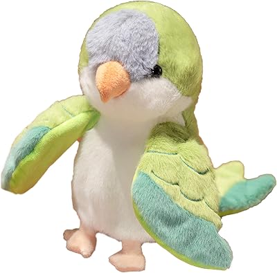 Plush Parrot Hand Puppets Birds Stuffed Animals Toys Puppet for Imaginative Pretend Play Storytelling Green Quaker Parrot