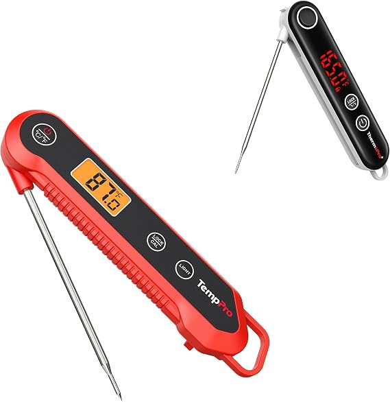 2-in-1 Bundle! Get 1 ThermoPro TP18 Instant Read Meat Thermometer+ 1 Instant Read Meat Thermometer Digital