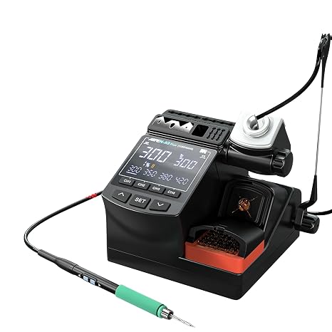 AIFEN A9 Plus Soldering Station Compatible Soldering Iron Tip 115/210/245 Handle Control Temperature Welding Rework Station(A9+ 210+3tips)