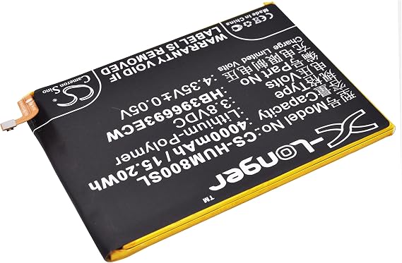 4000mAh バッテリー Hu awei対応部品番号 HB396693ECW