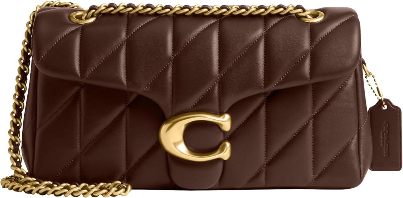 Coach Quilted Tabby Shoulder Bag with Chain 26 with Chain