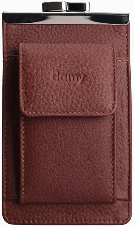 Hakiki Crazy Deri Unisex El Çantası, Kartlık, Fermuarlı Kadın Cüzdan, Kartlık Cüzdan Erkek Kadın Unisex İnce, Spor Cüzdan, Kartlık Cüzdan 8415 (Kahve)
