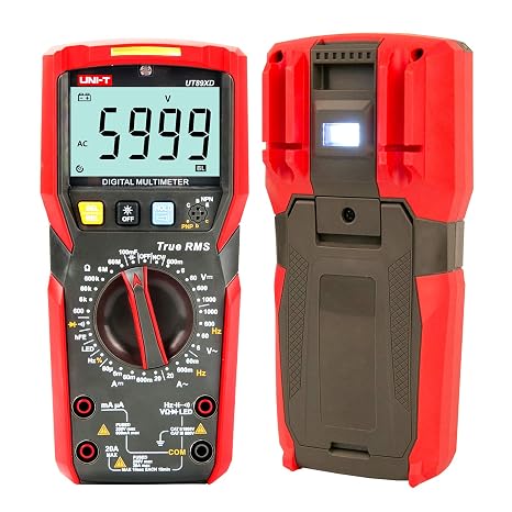 UNI-T UT89XD True RMS 6000 Counts LED Digital multimeter Test ac dc Voltmeter Ammeter Capacitance Frequency Resistance Test