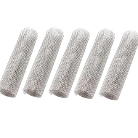 5 Packs 80 Mesh 304 Stainless Steel Woven Wire Mesh, Never Rust, Hard and Heat Resisting Wire Mesh, Fine Screen Mesh for Many Projects, 7.8 x 11.8 Inch
