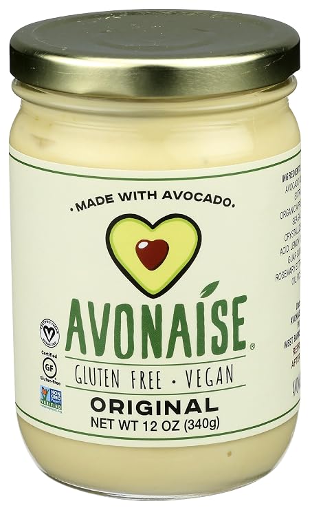 Avonaise, Original Vegan Avocado Mayonnaise, 12 Ounce