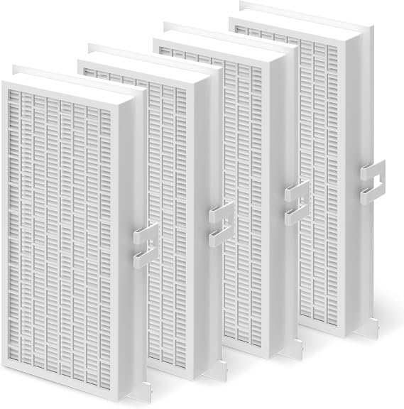 4 Packs SF-HA 30 Replacement Filters for HEPA AirClean SF-HA 30 Filter for Vacuum Model Classic C1, Complete C1, Dynamic U1, S300-S700, S2000 Series Canisters and S7000 Series Uprights