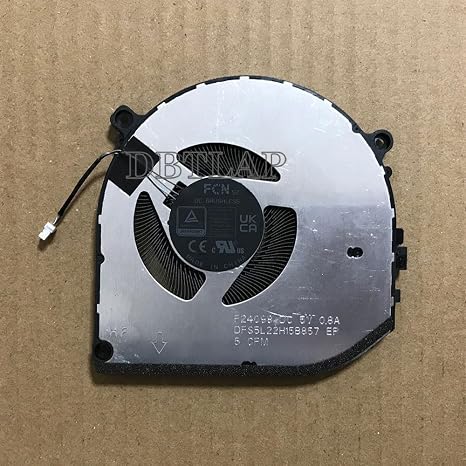 Cooling Fan Compatible for FCN F24098 DFS5L22H15B857 CN-0D59HT 0D59HT 023.100ZV.0001 5V 0.8A
