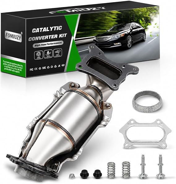 High Flow Front Catalytic Converter Kit Direct-Fit Honda Accord 2008 2009 2010 2011 2012 2.4L Honda Acura TSX 2009 2010 2011 2012 2013 2014 2.4L