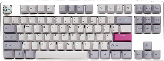 Ducky One 3 Mist Grey TKL Mechanical Gaming Keyboard, Cherry MX Red