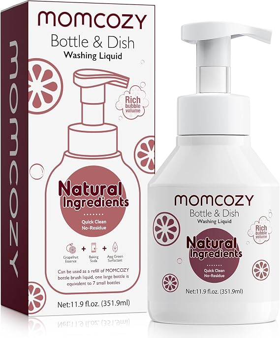 Momcozy Bottle Brush Cleaning Fluid, Natural Rich Foam Cleaner, 11.9 Ounces