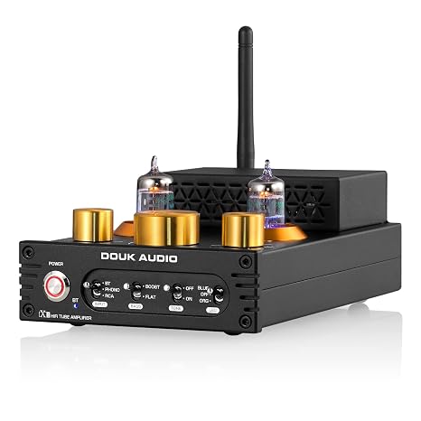 Douk Audio X1 Bluetooth 5.0 Tube Amplifier MM Phono Amplifier for Turntable 320W