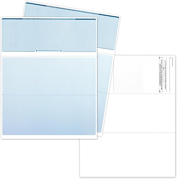 Business Checks on Top, Blank Check Paper for Printer 100/pack Check Stock