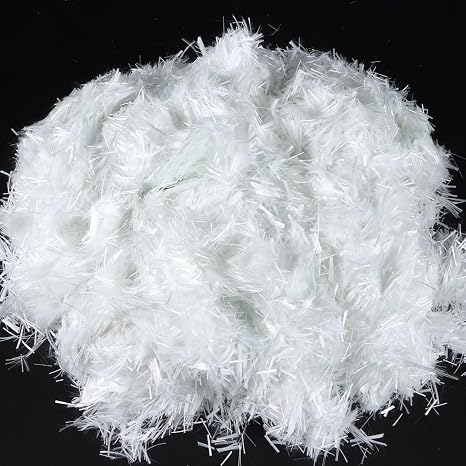 1000 g Polypropylen-Fasern Glasfasern & Polymerfasern (12 mm) für Beton Mörtel Putz und Estrich – Rissbildung verhindert Schwindrisse reduziert Hochleistungs-Fasergemisch