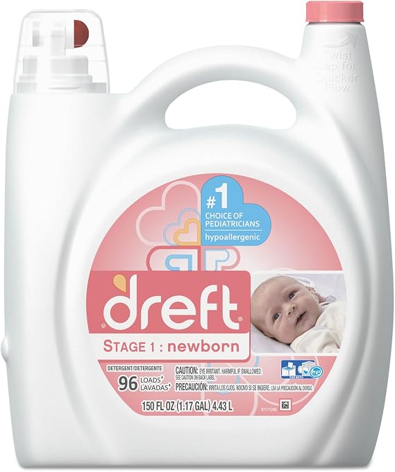 Dreft 80377CT Ultra Laundry Detergent Liquid Original Scent 150 oz Bottle 4/Carton