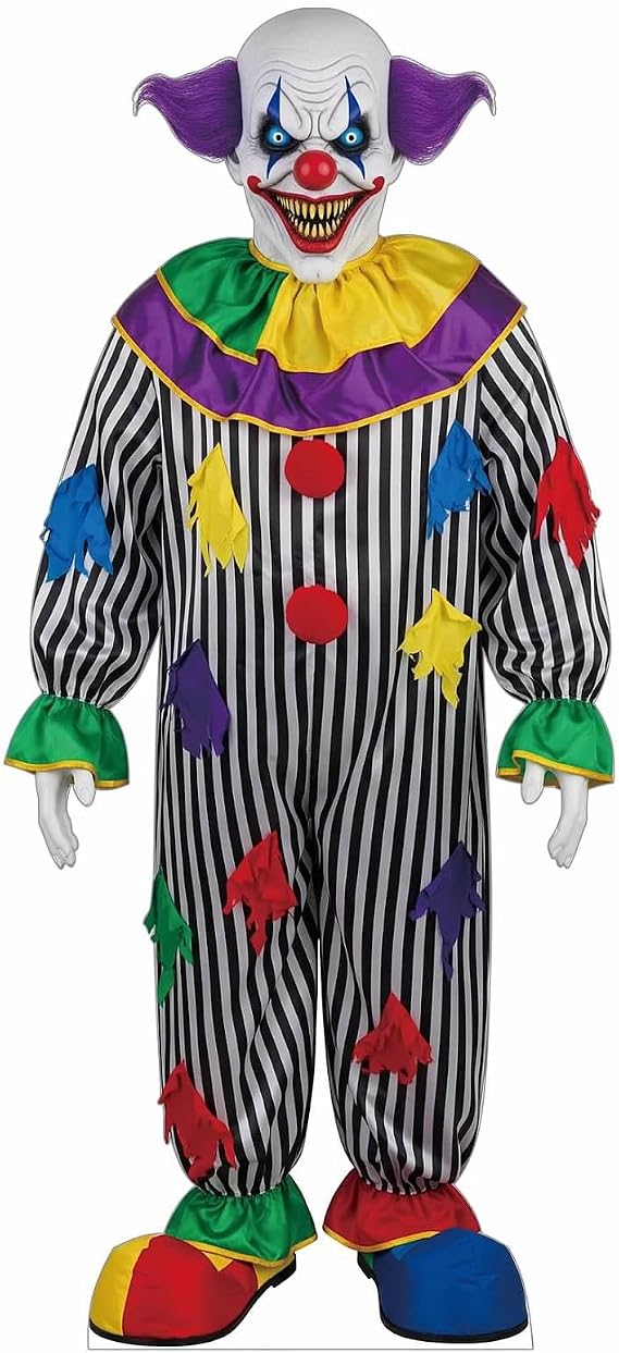 Halloween Scary Clown 1FT Cardboard Cutout Spooky Life-Size Standee for Halloween Decorations