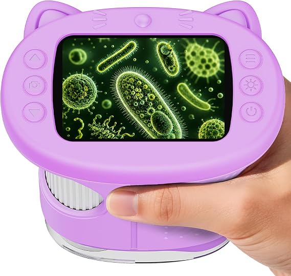 1000X Handheld Digital Microscope for Kids (Purple)