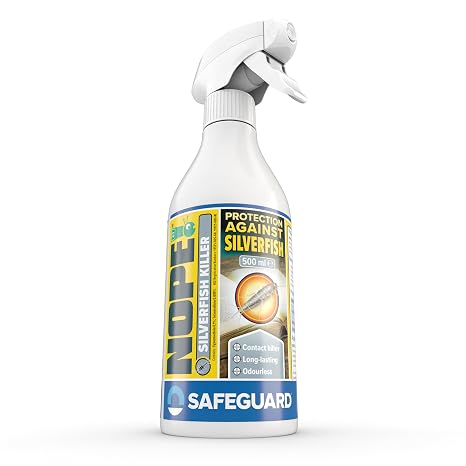 NOPE! Silverfish Killer Spray - 500ml - Spray Long-Lasting, Fast Acting for Indoor and Outdoor use