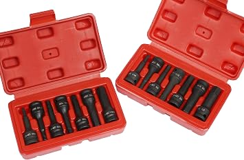 3/8" Dr Hex Allen Driver Impact Socket Set + Free Set!