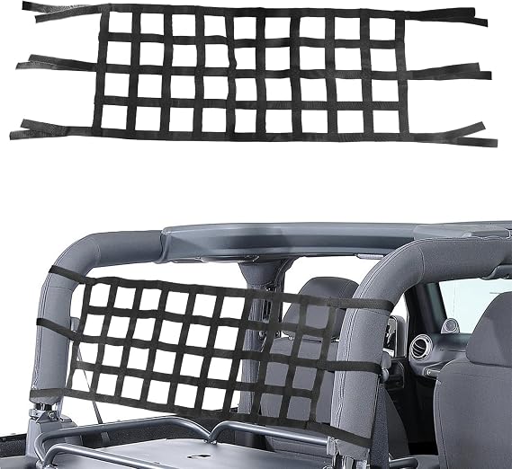 Aochuang Top Mesh Roof for Jeep Cargo Net Hammock for Jeep Wrangler
