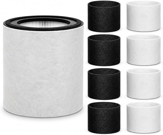 Replacement Filter Compatible with TruSens Z-3000, Replacement Set Includes 1 Main Filter, 4 Carbon Units & 4 Pre-Filters, Replace Part AFCZ3000-01