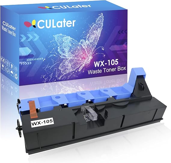 CULater WX-105 Compatible Waste Toner Box Replacement for WX105 A8JJWY1 Waste Toner Container for Konica Minolta bizhub C227 C287 Printers (1 Pack)