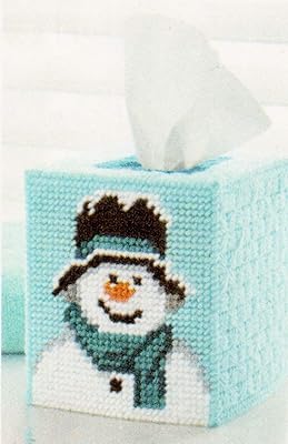 MARY MAXIM Plastic Canvas XSTCH, Top Hat Snowman 7 Count