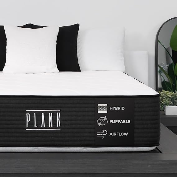 Brooklyn Bedding Plank Firm Luxe 13" Olympic Queen 66x80 Hybrid Mattress