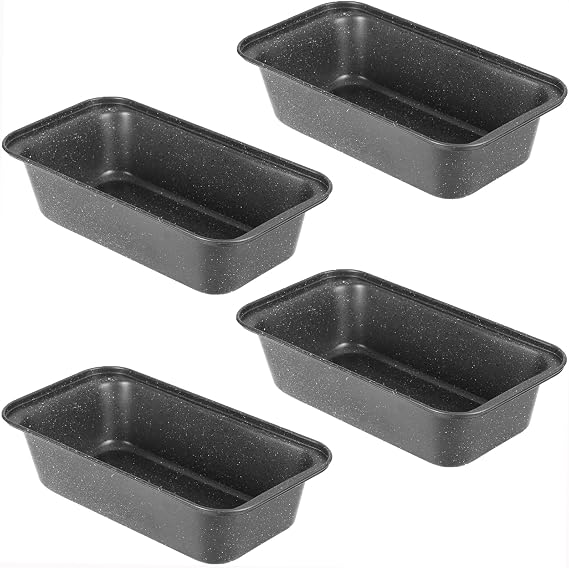 Walooza 8x4 Loaf Pan - Carbon Steel Bread Baking Pans for Homemade Bread Banana Bread, Sourdough, Pound Cake | Nonstick, Oven Safe, Easy Release
