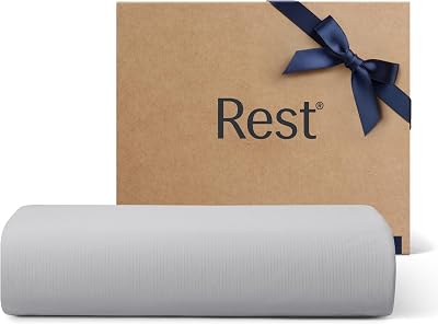 REST Evercool Top Sheet, Cali KingKing Size, Light Gray, 104X108 1 Flat Sheet only
