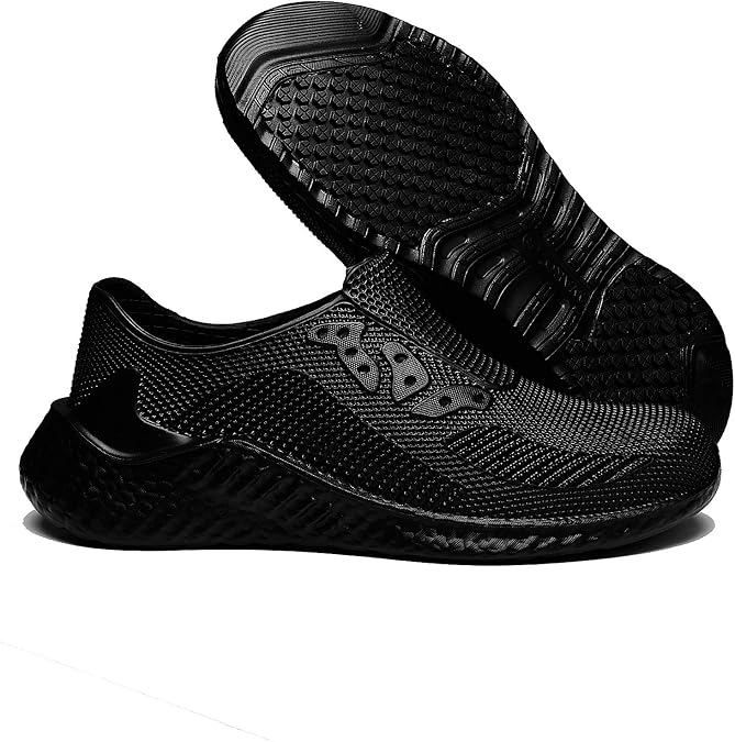 Professional Chef Leather Shoes Chef Clogs for Men Womens Unisex Non Slip Oil Water Resistant Food Service Work Sneakers Comfort Casual Shoes