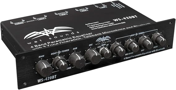 Dual Band EQ with Bluetooth, 3 Zone Control & Built-In Mic by Wet Sounds