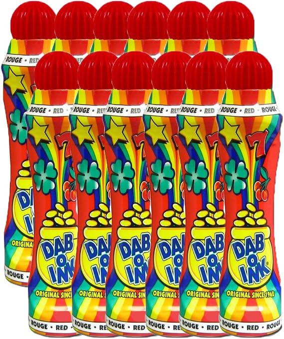 Dab-O-Ink Bingo Dauber 3oz Dozen (Red)