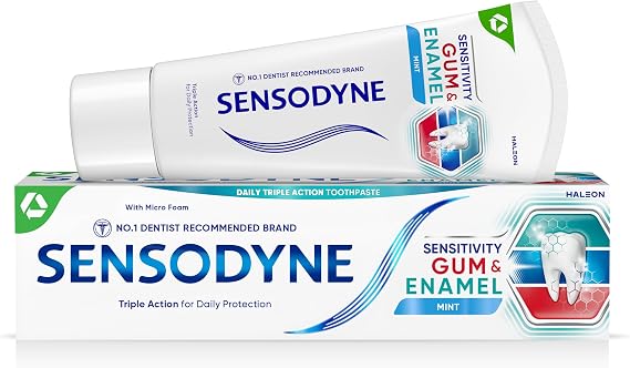 Sensodyne Sensitivity Gum & Enamel Toothpaste, Mint, 75 ml