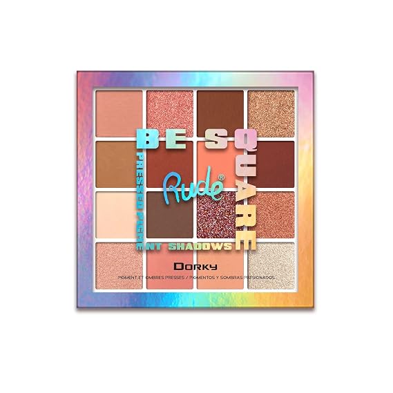 Be Square Pressed Pigments and Shadows - Dorky by Rude Cosmetics for Women - 0.76 oz Makeup