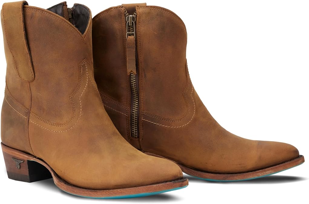 Lane Women's Plain Jane Western Booties Round Toe - LB0553A 7 M US