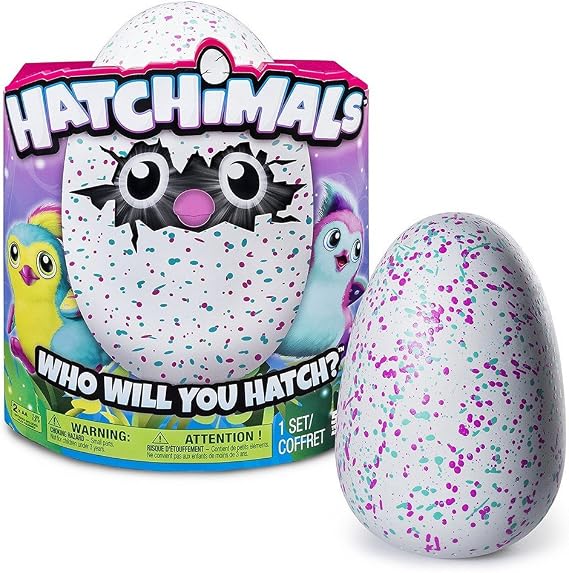 Hatchimals Hatching Egg Plush Interactive Creature, Penguala, Pink or Teal Mystery Egg